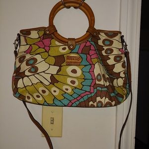 Relic handbag with Bamboo handles